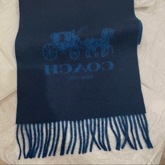Coach Signature Cashmere Scarf - Picture 4 of 6
